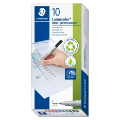 Staedtler Marker Lumocolor Non-P 0,6mm ass (10) - Køb minimum 10 stk.