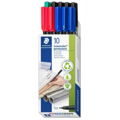 Staedtler Marker Lumocolor Perm 0,6mm ass (10)