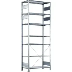 Startsektion Boltless lagerreol, rygkryds 3000x1300x400 150 kg/hylde