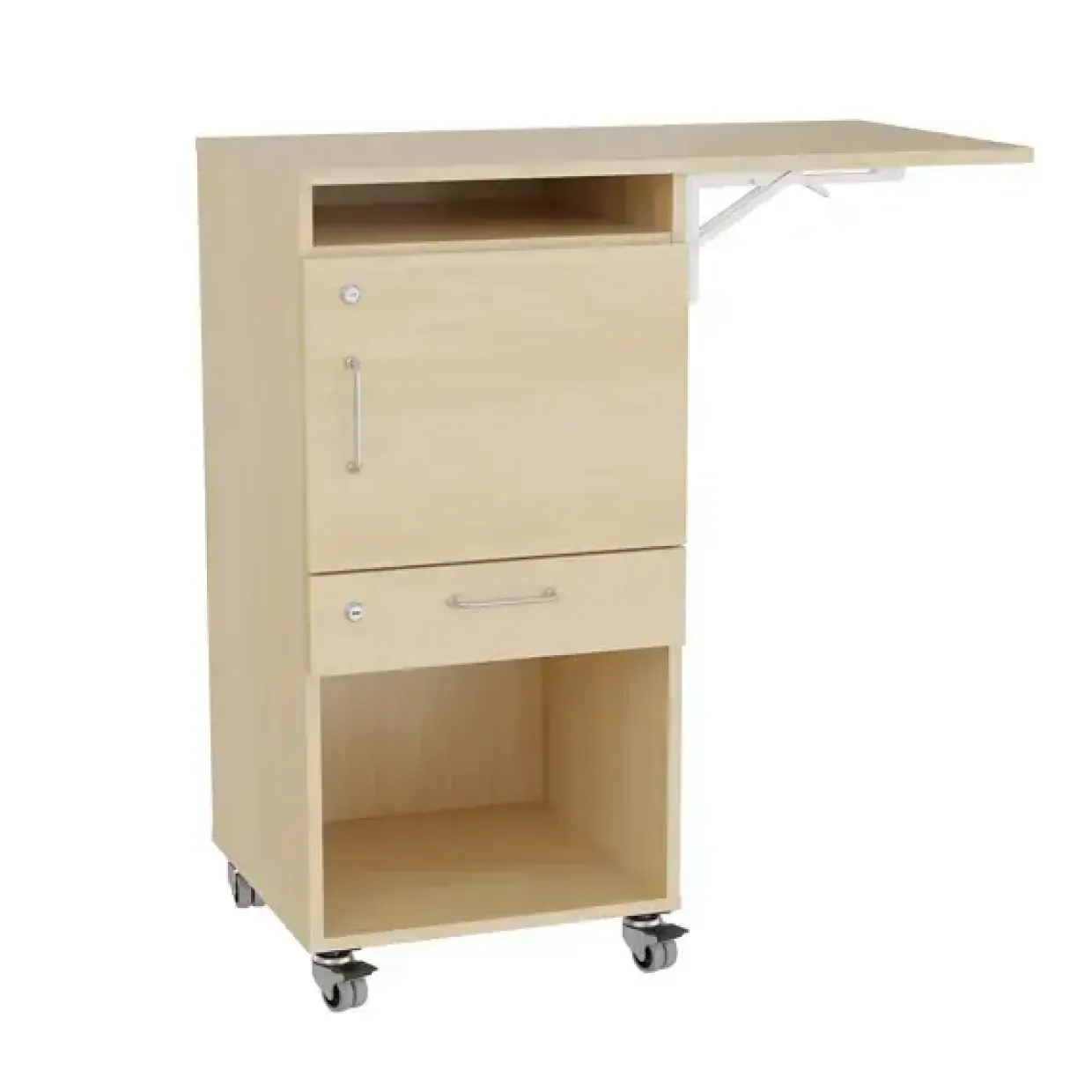Ståbord Stig model A højre klap, birkelaminat