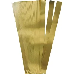 Stjernestrimler - guld - 15 mm - 45 cm - 6,5 cm dia. - 100 stk