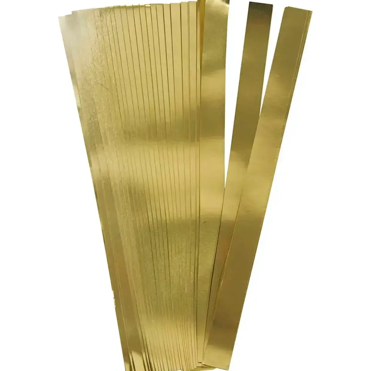 Stjernestrimler - guld - 15 mm - 45 cm - 6,5 cm dia. - 100 stk
