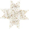Stjernestrimler Vivi Gade hvid guld metalfolie B: 15 + 25 mm diameter 6,5 + 11,5 cm L: 44 + 86 cm - 48 stk