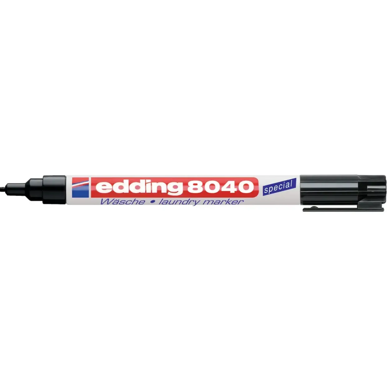 10 stk Marker Edding 8040 Laundry sort stregbr. 1mm