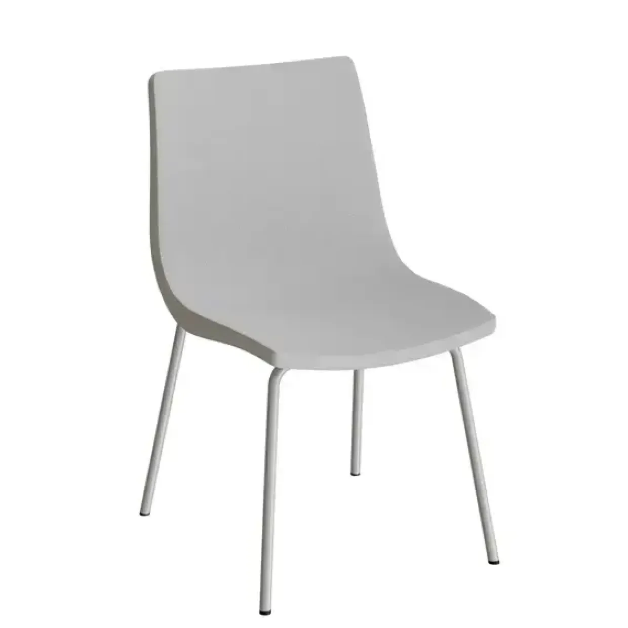 Stol Colt 10011 Alugrå tekstil, alugrå stel