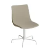 Stol Colt 10013 Drejeligt undestel, Beige tekstil, hvidt stel