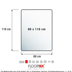Stoleunderlag Floortex Ultimat Prof. PC 89x119 cm med pigge
