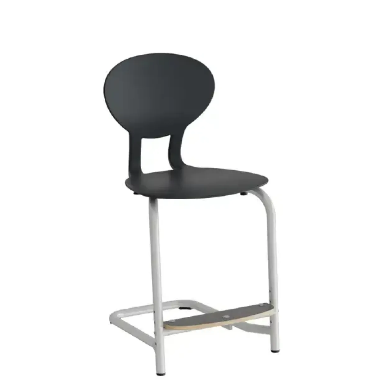 Stol Rocka 3073M Sort / Alugrå RAL9006
