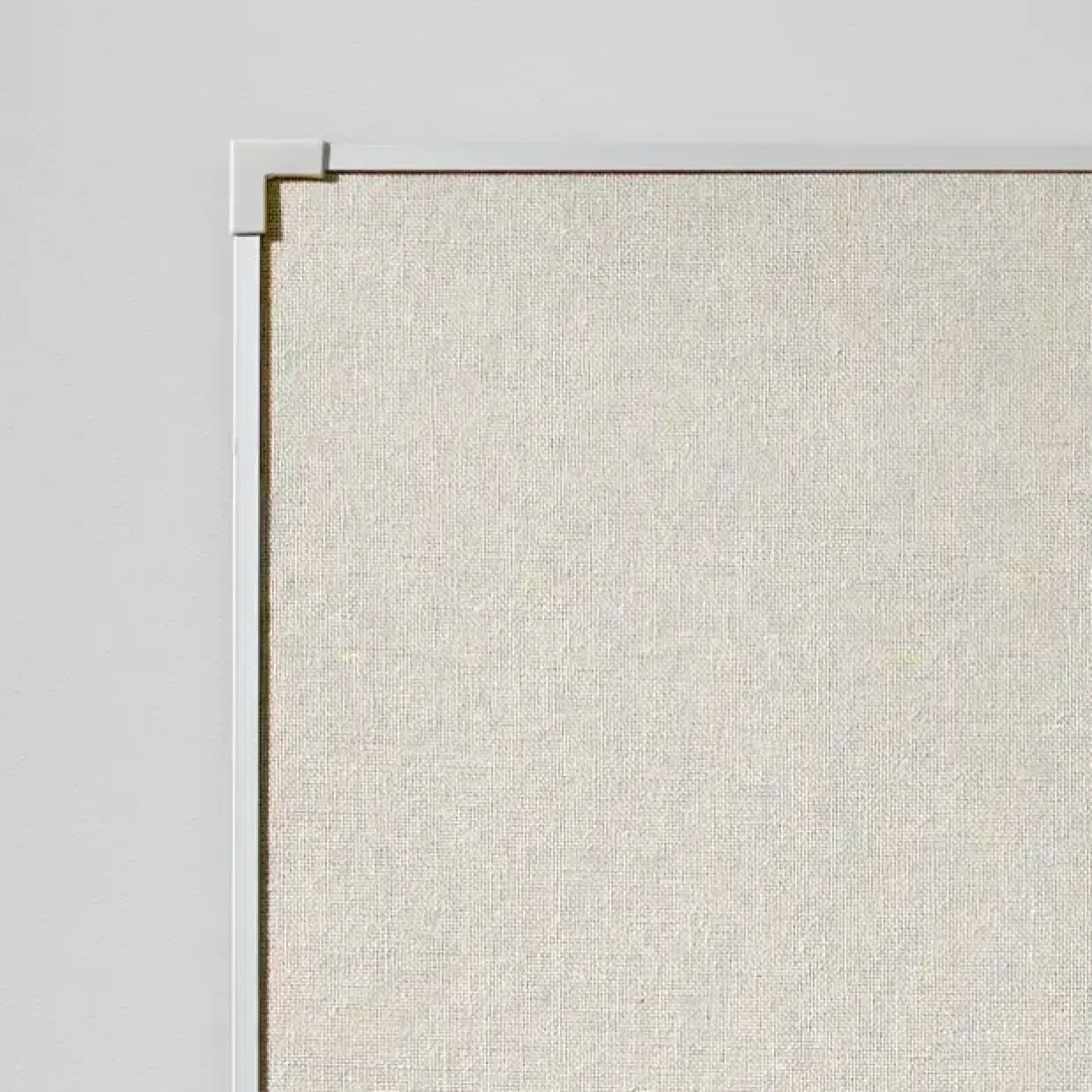 Stor opslagstavle 200 x 120 cm Lintex Boarder - naturstof med aluramme