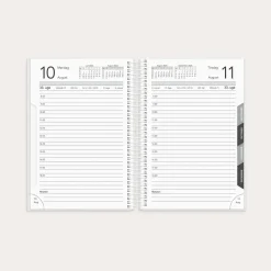 Studie dagkalender -Basic Stor - 179 mmx142 mm - Spiral - Grøn - 2026/2027 - Mayland - 27820000