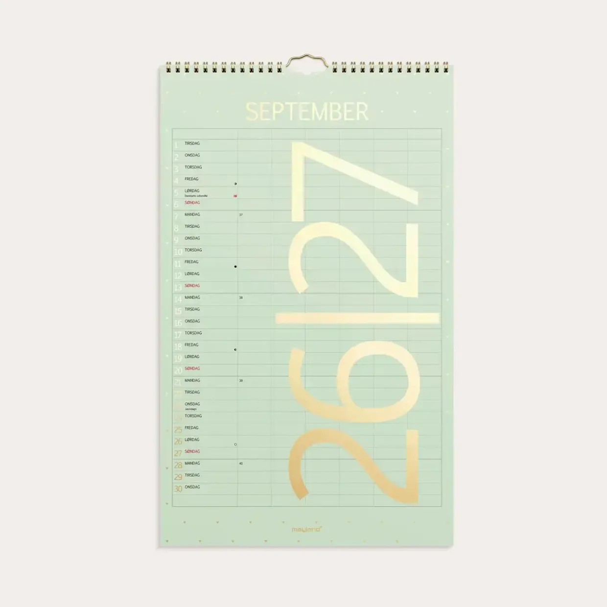 Studie Familiekalender Color Væg - 412 x 250mm - 2026/2027 - Mayland - 27807700