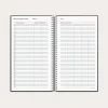 Studie Lille Lærerkalender 172 x 110mm - matsort genbrugskarton spiral 2026/2027 - 27814000