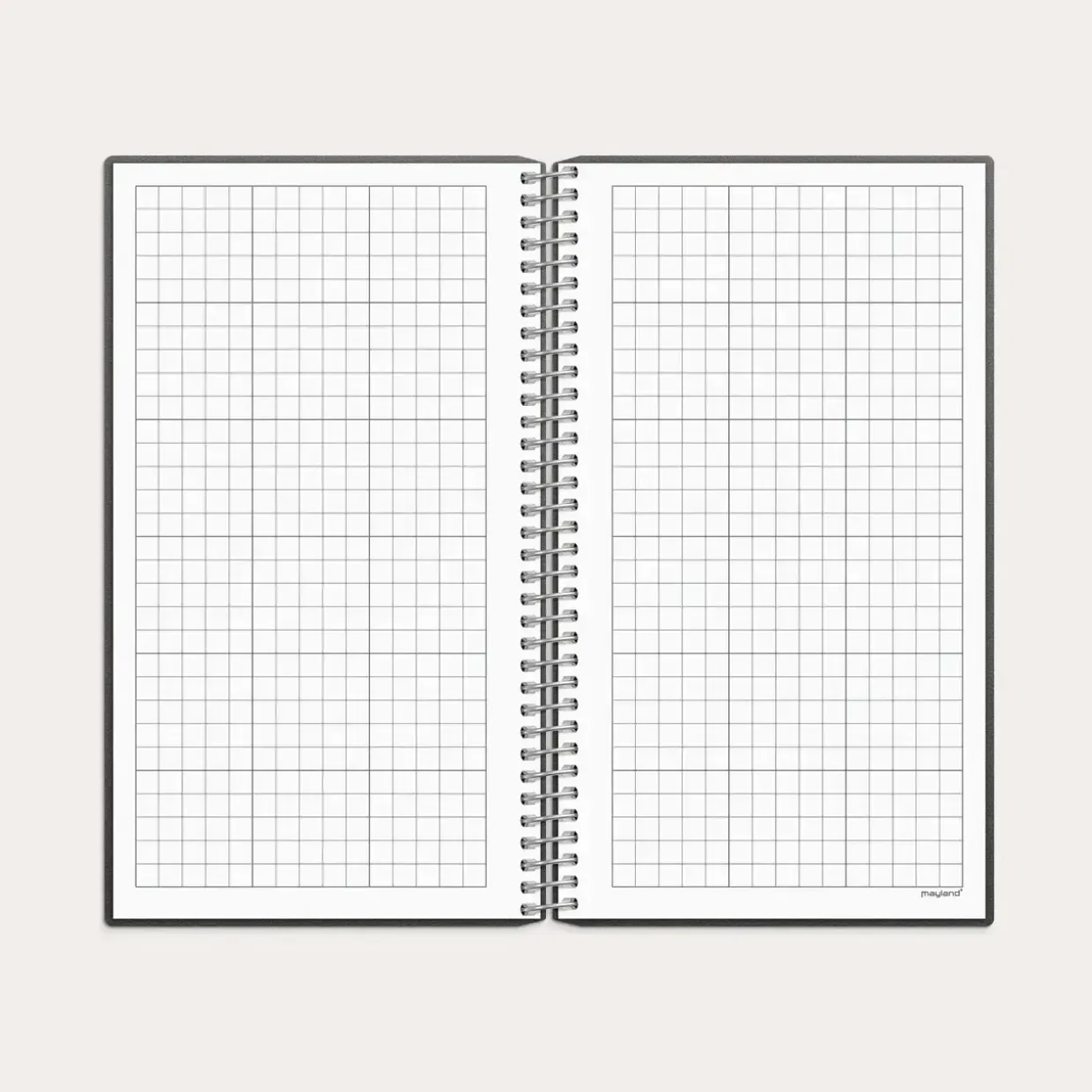 Studie Lille Lærerkalender 172 x 110mm - matsort genbrugskarton spiral 2026/2027 - 27814000
