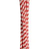 Sugerør, 19,5cm, Ø6mm, rød, papir, med striber - 5000 stk