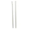 Sugerør Ø8x210mm uden knæk bionedbrydelig med spade/ske Hvid - 125 stk/ps