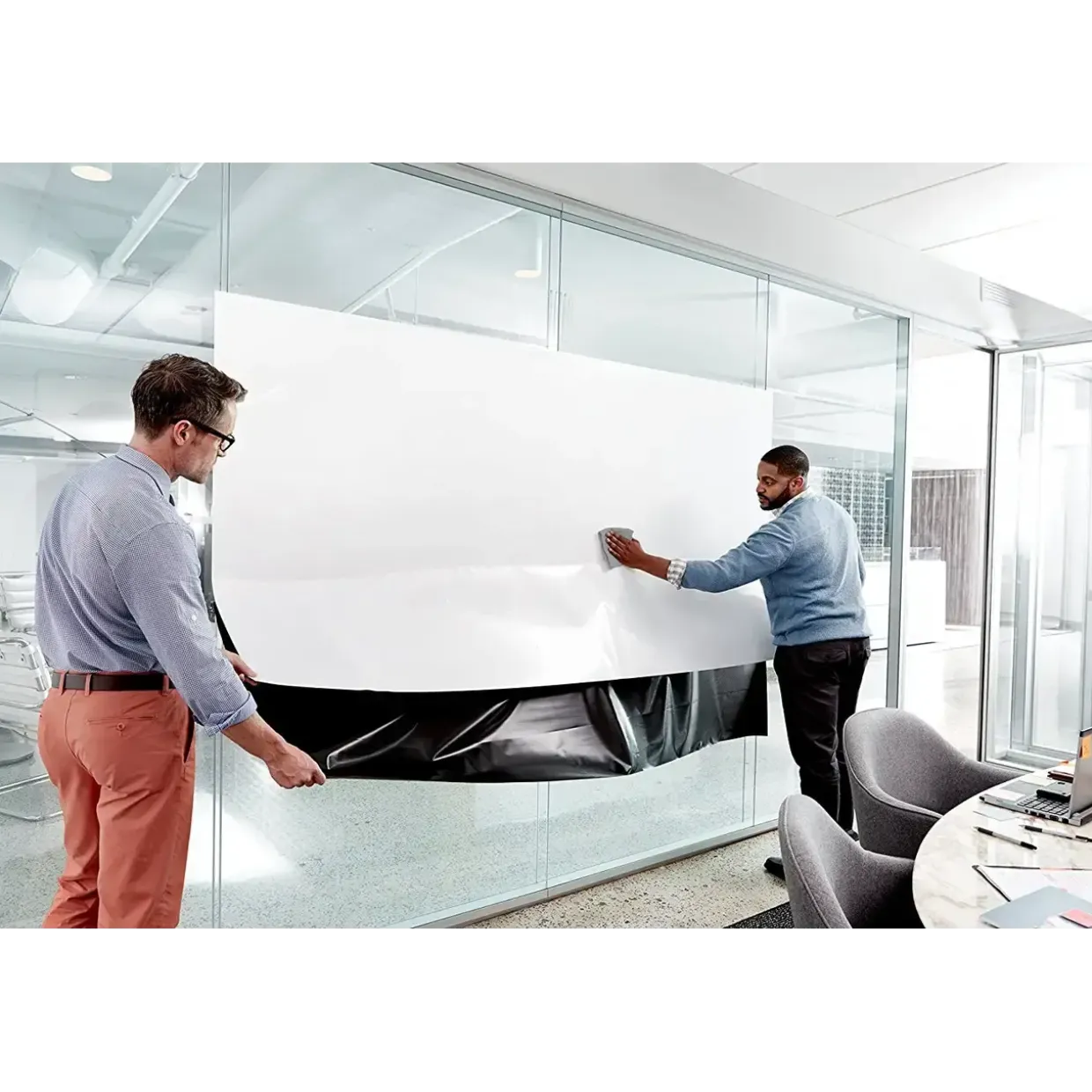 Super Sticky Dry Eraser Film - Post-it 1,219 m x 2,438 m hvid
