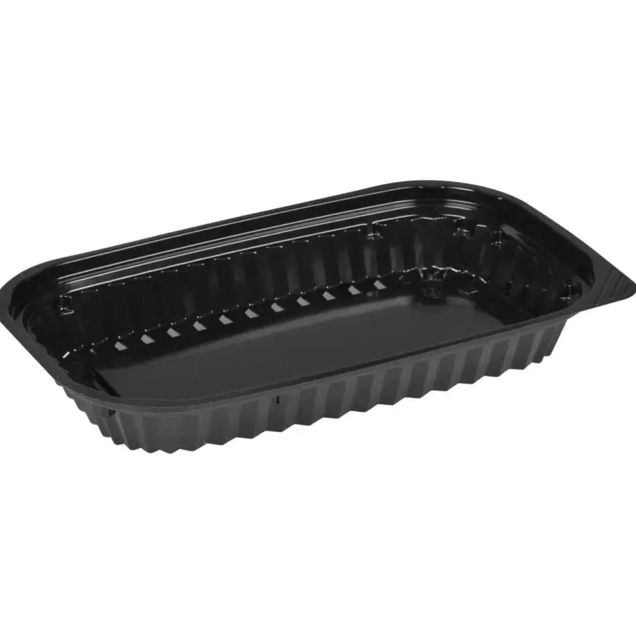 Sushi bakke, Abena, sort, rektangulær, PS, 400 ml - 500 stk.
