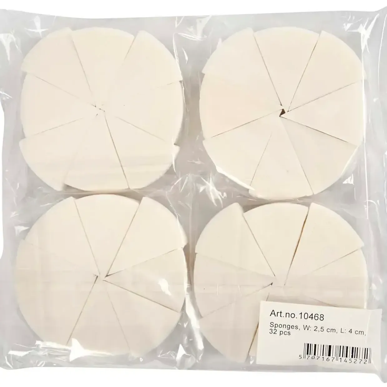 Svampe, B: 2,5 cm, L: 4 cm, 32stk.