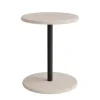 Taburet Donut 7301T, hvidpigmenteret ask, sort oliven understel