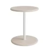 Taburet Donut 7301T, hvidpigmenteret ask, hvidt understel