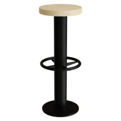 Taburet Marie, 830 mm, Massiv birk, Sort stel