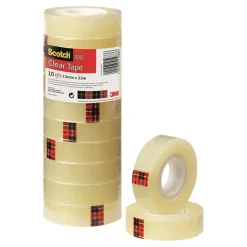 Tape Scotch kontortape - transparent - 10 stk