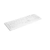 Tastatur, Cherry Active Key Hygiene Desktop Keyboard Sealed Watertight USB, White