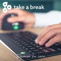 Tastatur ergonomisk R-Go Compact Break Black (US)