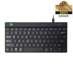 Tastatur R-Go Compact Break ergonomic wired keyboard Black (Italian)