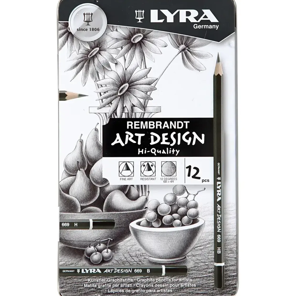 Tegneblyanter Sæt Art Design - 12 stk.