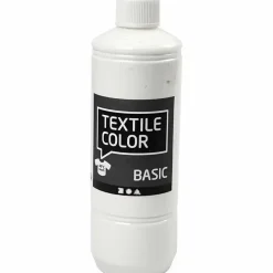 Tekstilfarve - Textile Color hvid - 500 ml