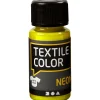 Tekstilfarve - Textile Color neon gul - 50ml