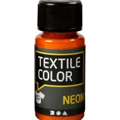 Tekstilfarve - Textile Color neon orange - 50ml
