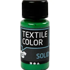 Tekstilfarve - Textile Solid brilliant grøn dækkende - 50ml