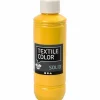 Tekstilfarve - Textile Solid gul dækkende - 250ml
