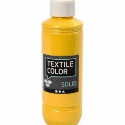Tekstilfarve - Textile Solid gul dækkende - 250ml