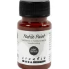 Tekstilmaling, halvdækkende, brun, 50 ml/ 1 fl.