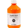 Tekstilmaling, halvdækkende, neon orange, 500 ml/ 1 fl.