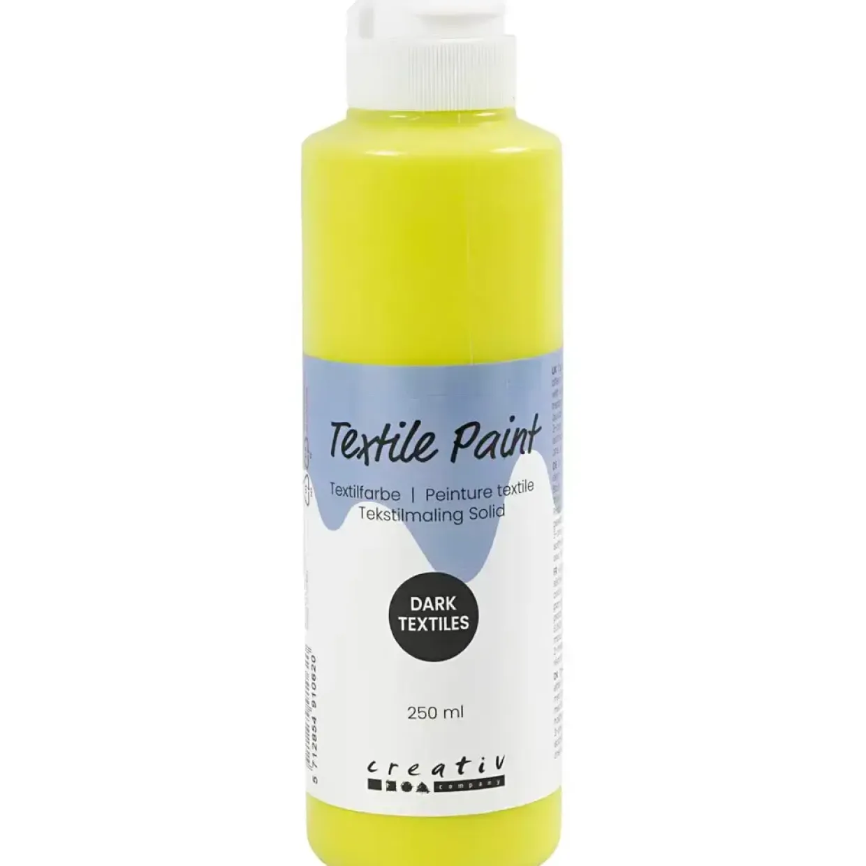 Tekstilmaling Solid, dækkende, kiwi, 250 ml/ 1 fl.