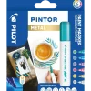 Tekstil tusch Pilot Pintor Medium Metal Mix 1,4 ass - Køb minimum 6 stk.