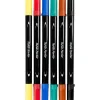 Tekstiltusch, streg 2,3+3,6, standardfarver, 6 stk./ 1 pk.