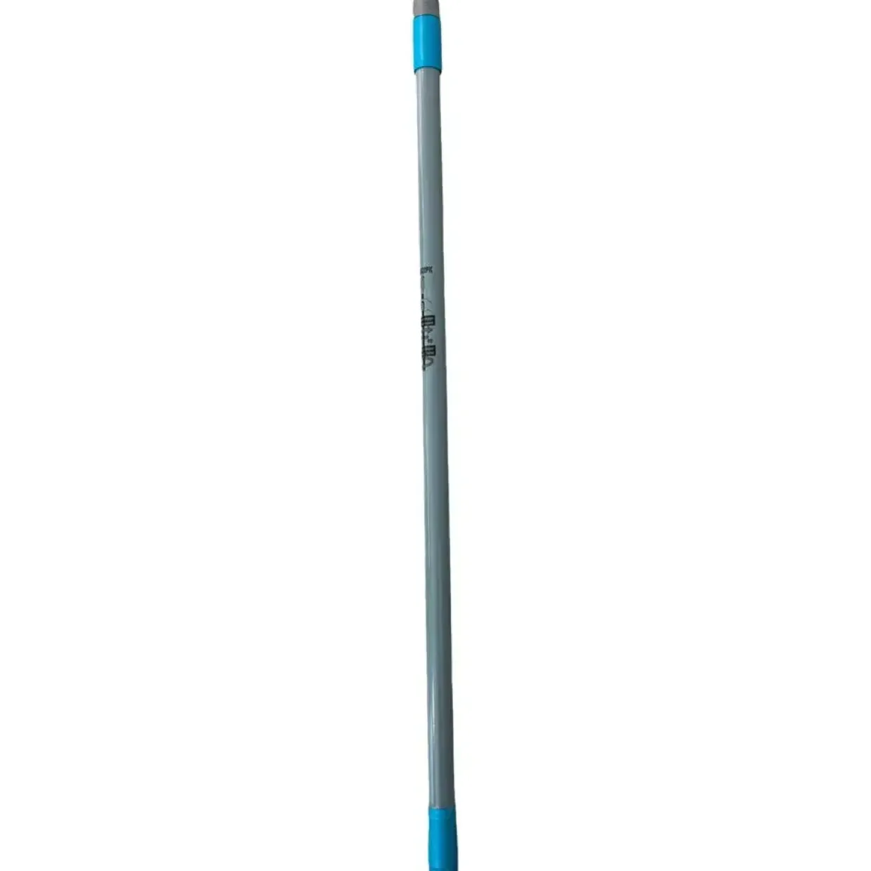 Teleskopskaft med gevind grå turkis 130 cm metal