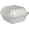Termoboks, Abena Gastro, 15x14,5x7,8cm, hvid, EPS, 1-rums, Burgerboks med hængslet låg - 500 stk
