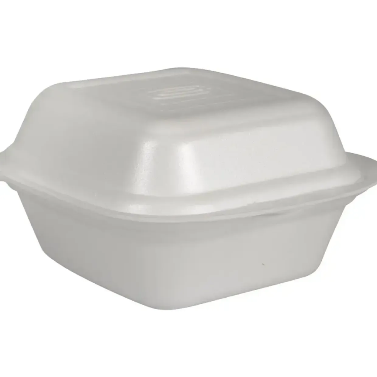 Termoboks, Abena Gastro, 15x14,5x7,8cm, hvid, EPS, 1-rums, Burgerboks med hængslet låg - 500 stk
