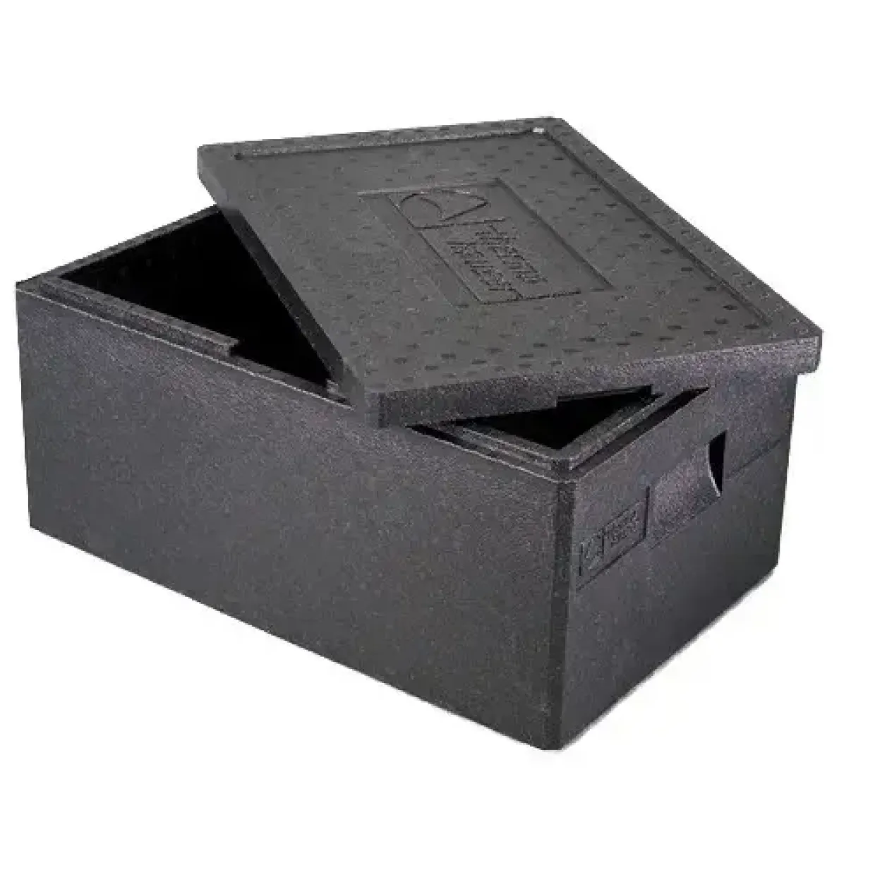 Termokasse EPP GastroNorm sort 595 x 390 x 277 mm - inkl. låg