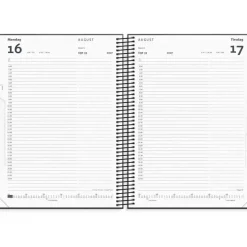 Timekalender dag - 190x242mm - Spiral - Genbrugskarton - Matsort - 2027 - Mayland - 27218100