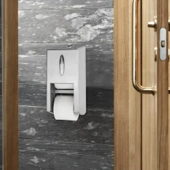 Toiletpapirholder Tork 472019 MidSize Twin T7 til 2 ruller toiletpapir - rustfri