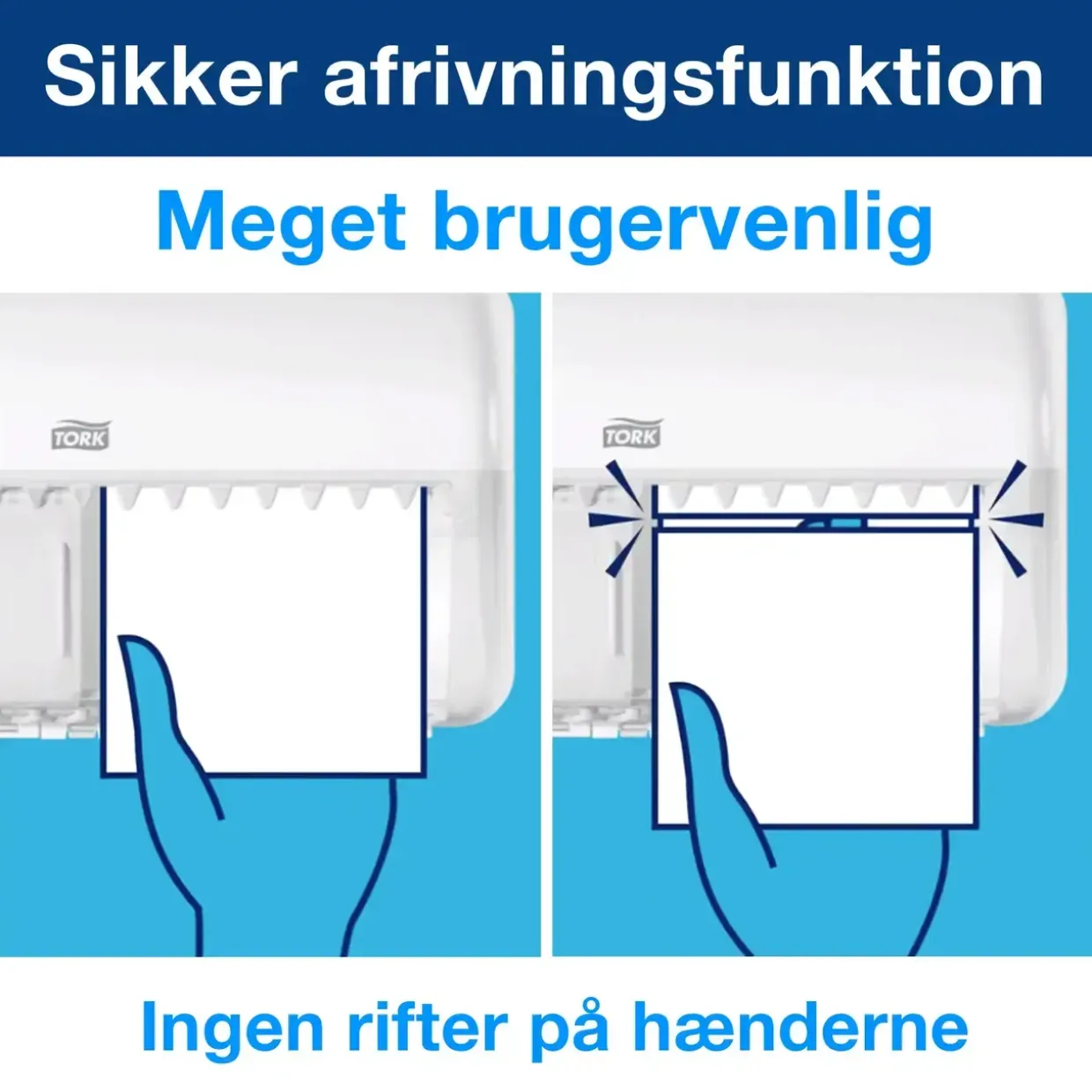 Toiletpapirholder - Tork 557000 T4 Twin - Hvid - Til 2 ruller