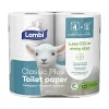 Toiletpapir - Lambi - 3-lags - 25,5 m - 28 ruller