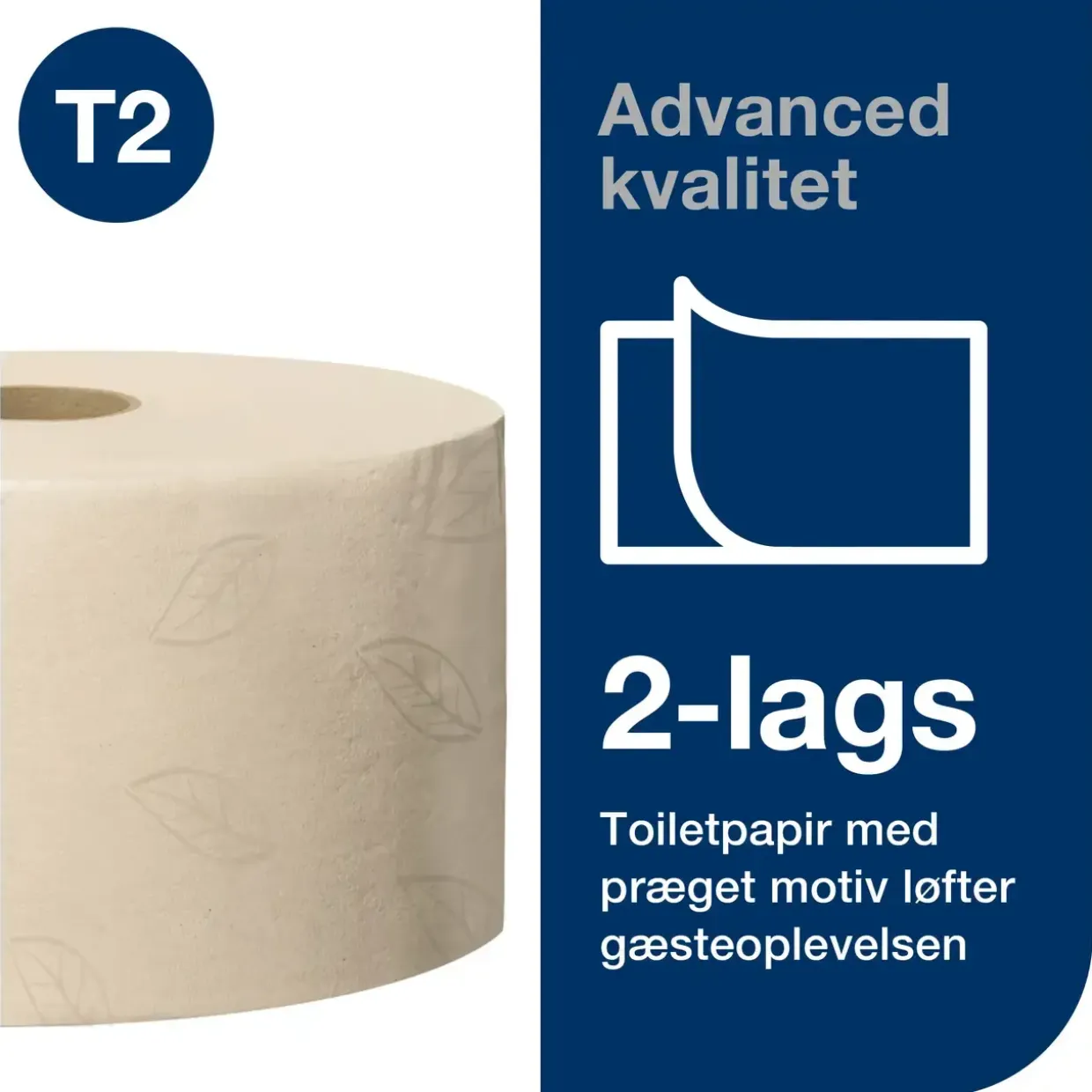 Toiletpapir Mini Jumbo - Tork 120377 Advanced T2 - 170m - 12 ruller